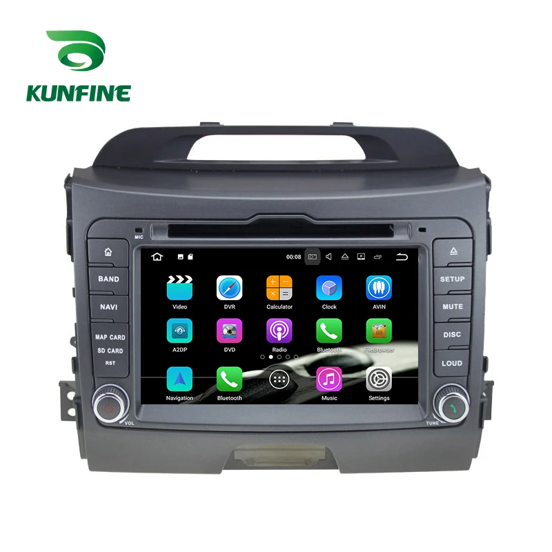 Perfect Android 9.0 Core PX6 A72 Ram 4G Rom 64G Car DVD GPS Multimedia Player Car Stereo For Kia SPORTAGE 2010-2012 radio headunit 2