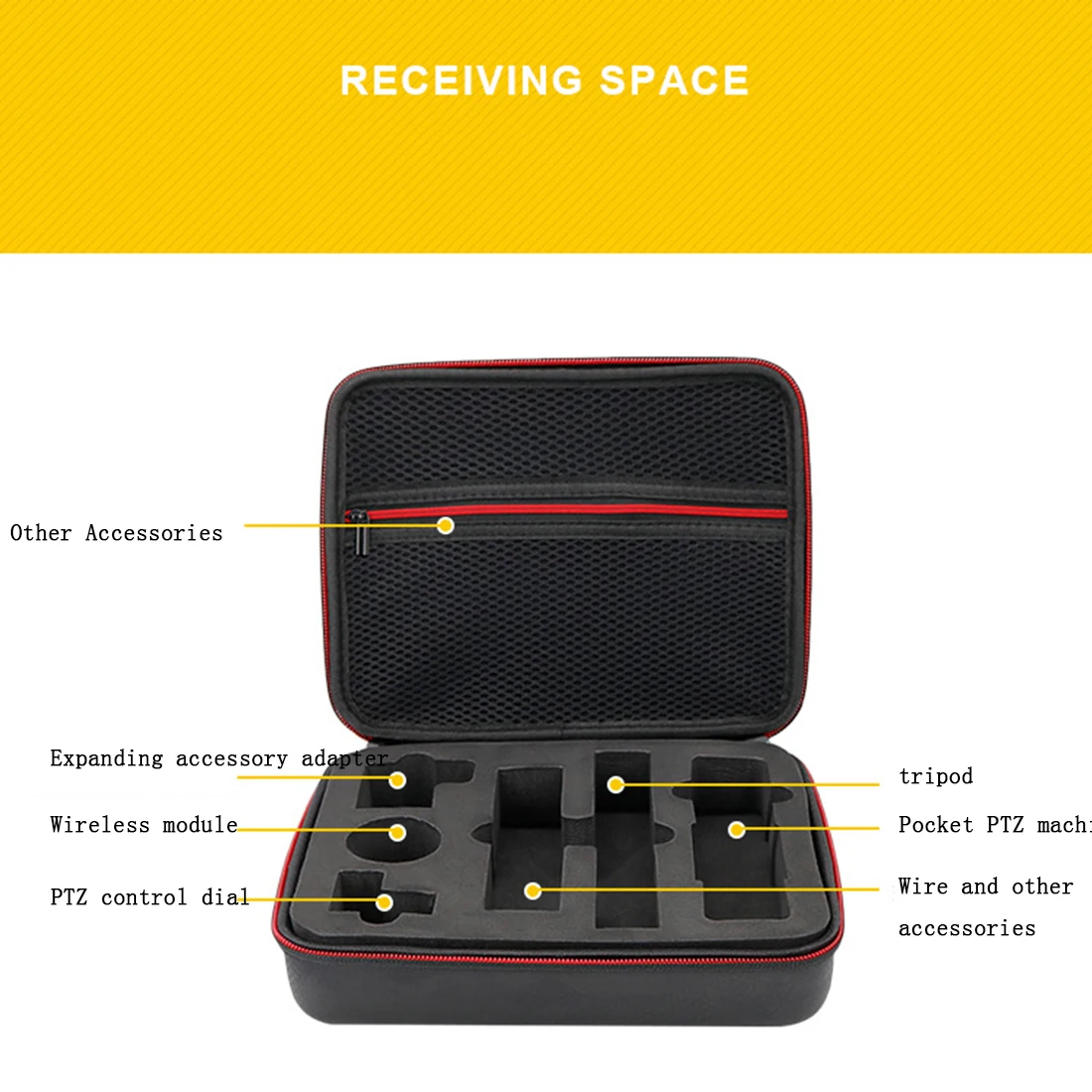 

HOBBYINRC PU Storage Bag Carrying Case Gimbal Accessories Box for DJI OSMO Pocket Gimbal Camera Tripod Expand Space Drop Ship