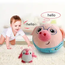 1 шт. детские электрические прыгающие плюшевые фигуры животных музыкальная запись детские игрушки Обучающие игрушки Поющие английская песня для детей подарок