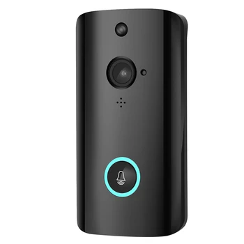 

720P Wifi Smart Night-Vision Wireless Security Doorbell,Smart Visual Intercom Recording Remote Home Monitoring