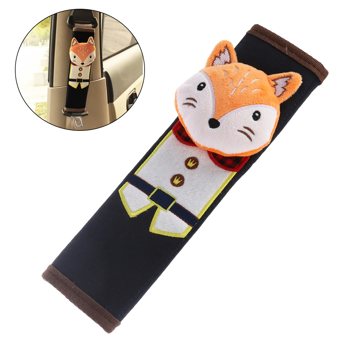 

1pc Auto Safety Belt Cover Cartoon Animal Car Seat Belt Cover Soft Shoulder Pad Cushion Seatbelt Pads Strap Cover For Kids Baby