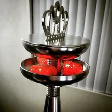 Чаша для кальяна, фитинги для кальяна, дизайн короны, углеродный сепаратор, углеродная кастрюля, дымовая чаша, бленда, комбинация, аксессуары для кальяна, металл