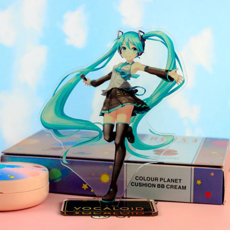 

1 Pc Kawaii Cartoon Anime Hatsune Miku Acrylic Stand Model Toys Plate Holder Action Figure Pendant Toy Kids Gift