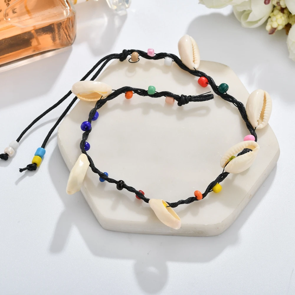 

Bohemian Multiple Layers Starfish Turtle Beads Anklets For Women Vintage Boho Shell Chain Anklet Bracelet Beach Jewelry