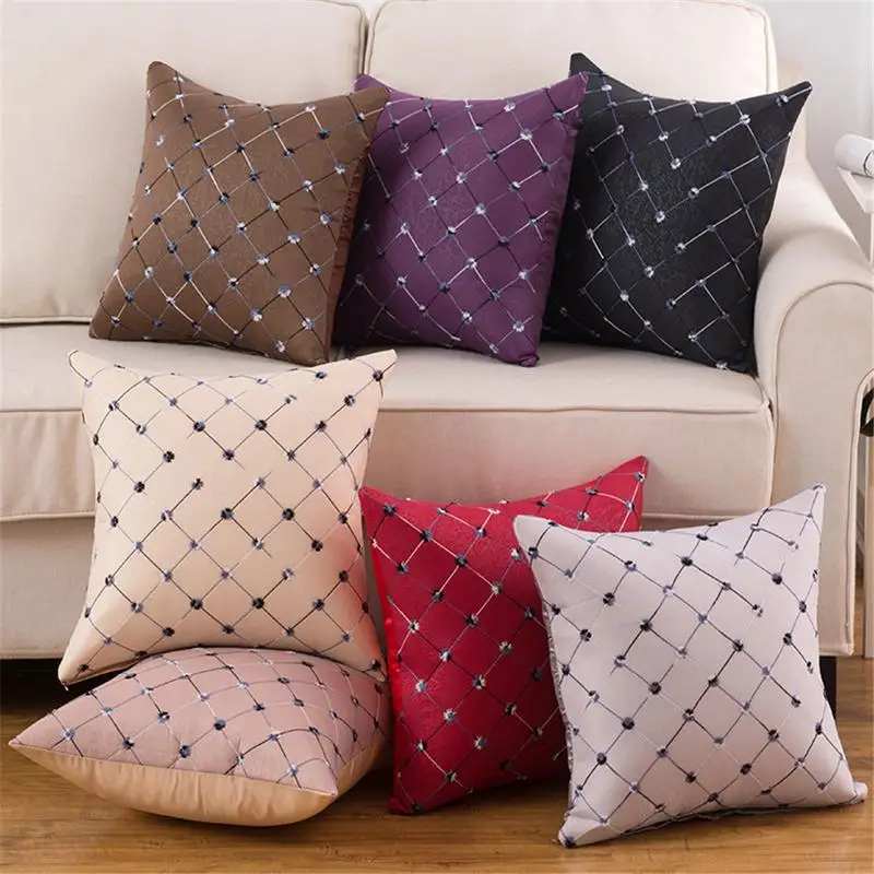 

7 Colors Decorative Pure Pillow Case Cover Polyester Pillow Pillowcase 45*45cm Decorative Throw Pillow Case Cover For Home