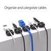 VAORLO câble enrouleur USB câble organisateur Silicone Flexible câble gestion Clips Silicone câble support pour casque écouteur ► Photo 2/6