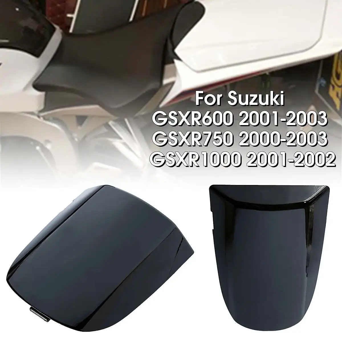 Motocycle Black Rear Solo Seat Cover Cowl For Suzuki GSXR 600 750 1000