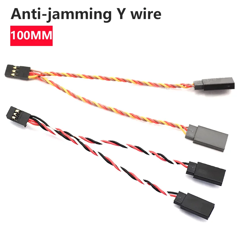 

5PCS Servo Extension Cable 10cm Anti-jamming Servo Lead Wire Cord FUTABA JR 30Cores for RC Helicopter Connecting
