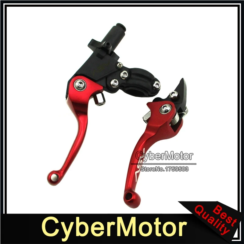 Красный тормозной рычаг сцепления ASV для Honda CRF XR YZF RMZ KLX KX внедорожный мотоцикл 50cc