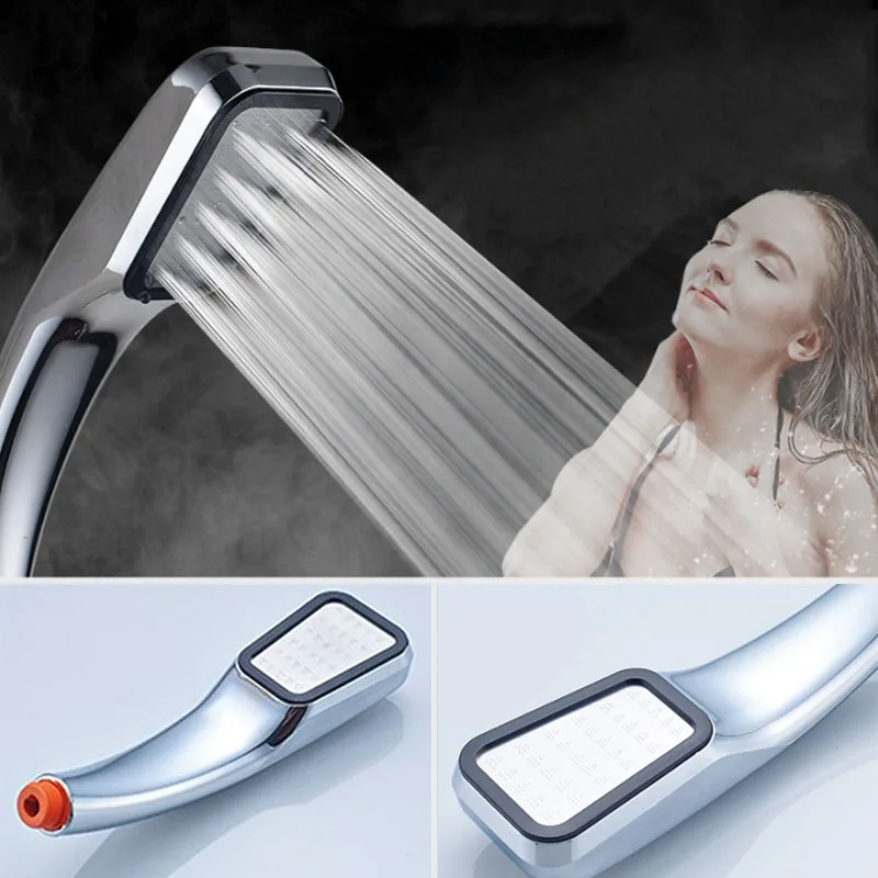 Bathroom Accessories Handheld Water Saving 300 Hole Portable Booster Water Saving Shower head Pressurized 1PC Shower Heads
