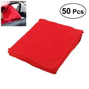 

50pcs Disposable Car Cleaning Towels 30x30cm Microfiber Auto Car Washcloth Drying Cloth Auto Detailing Cleaner Toalla Microfibra