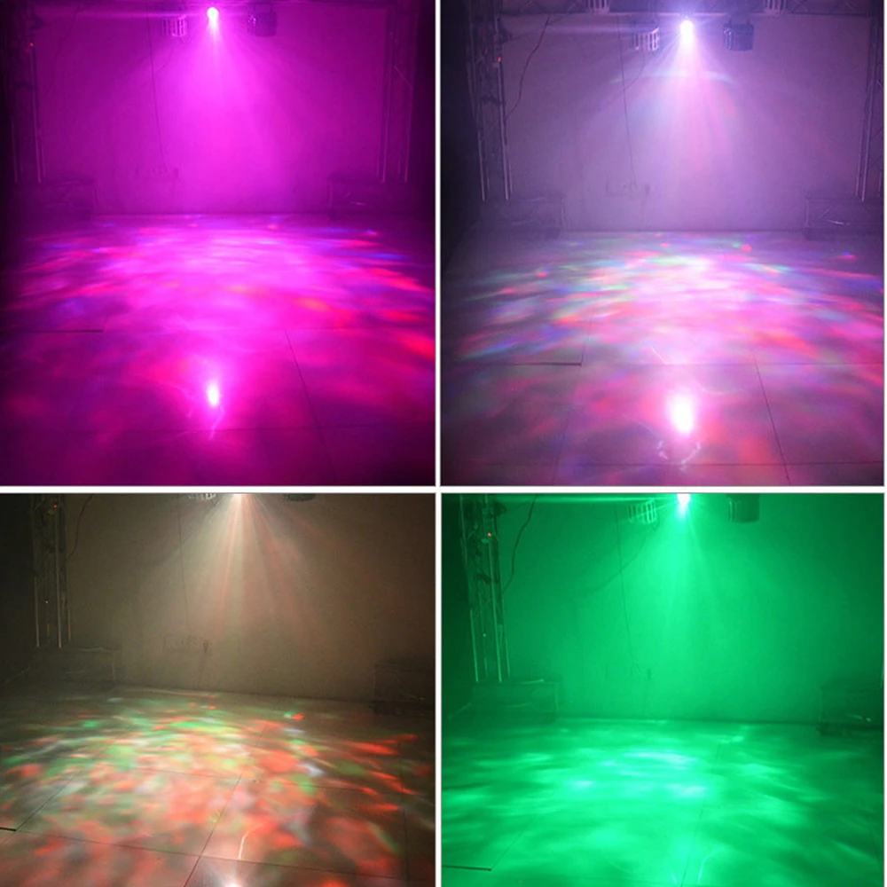 

Ocean Wave Projector Sound Activated Stage Lighting Effect RGBW Remote Control Moving Water Wave Stage Lamp AC110~240V