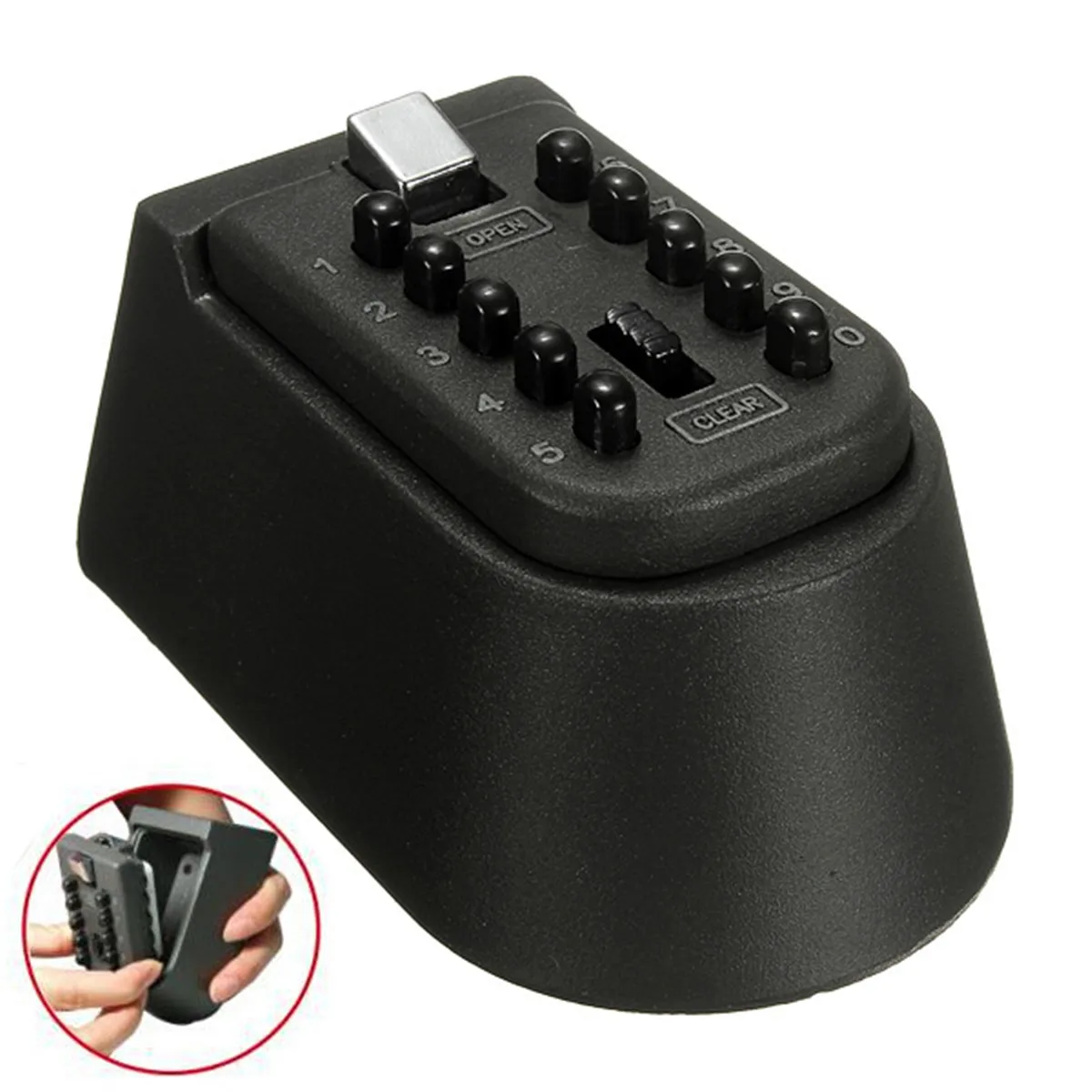 

Wall Mount Key Box Combination Lock Safe Weather Resistant