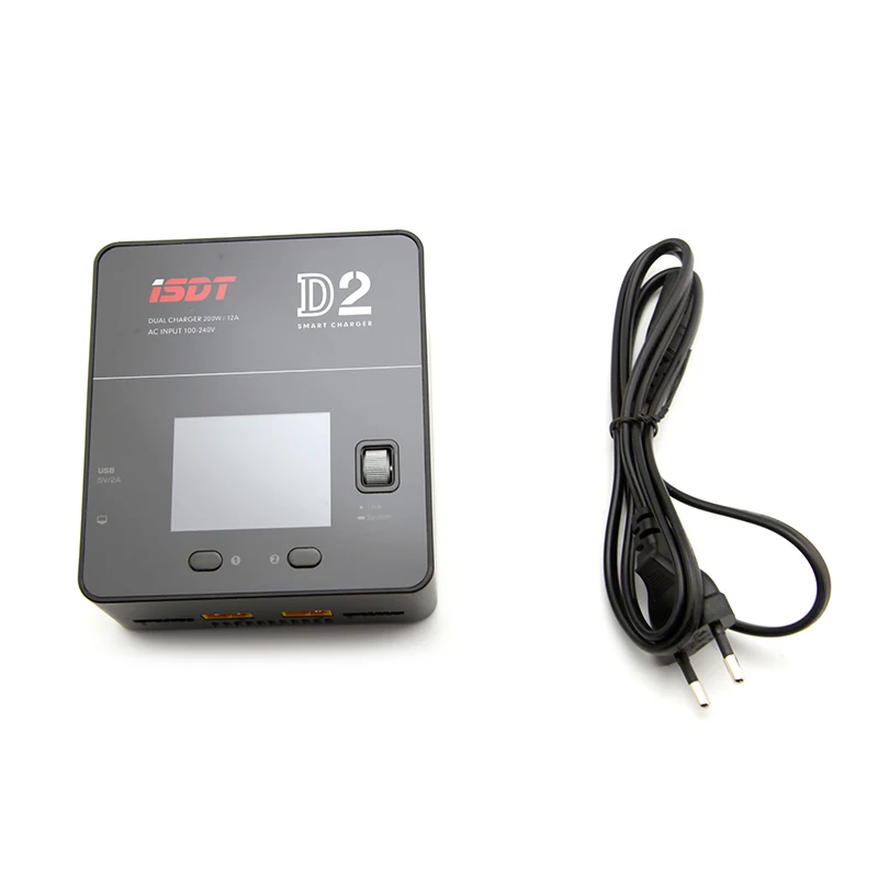 ISDT D2 200 Вт 24A AC двухканальный выход умный аккумулятор баланс зарядное устройство