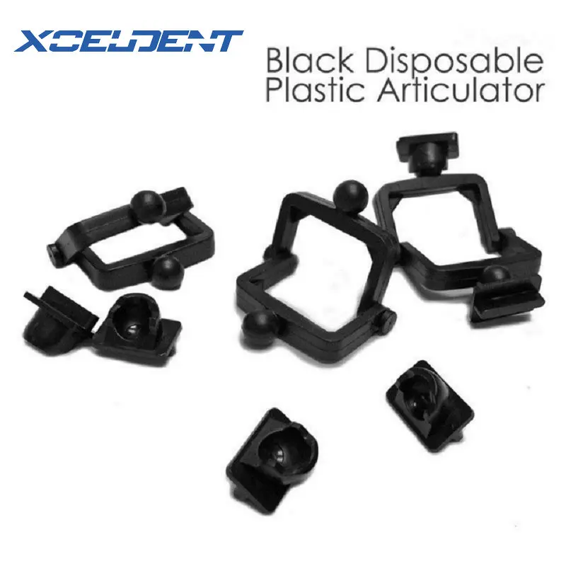 

100pcs/Pack Disposable Articulator Dental Lab Ceramco Articulator Plastic Black