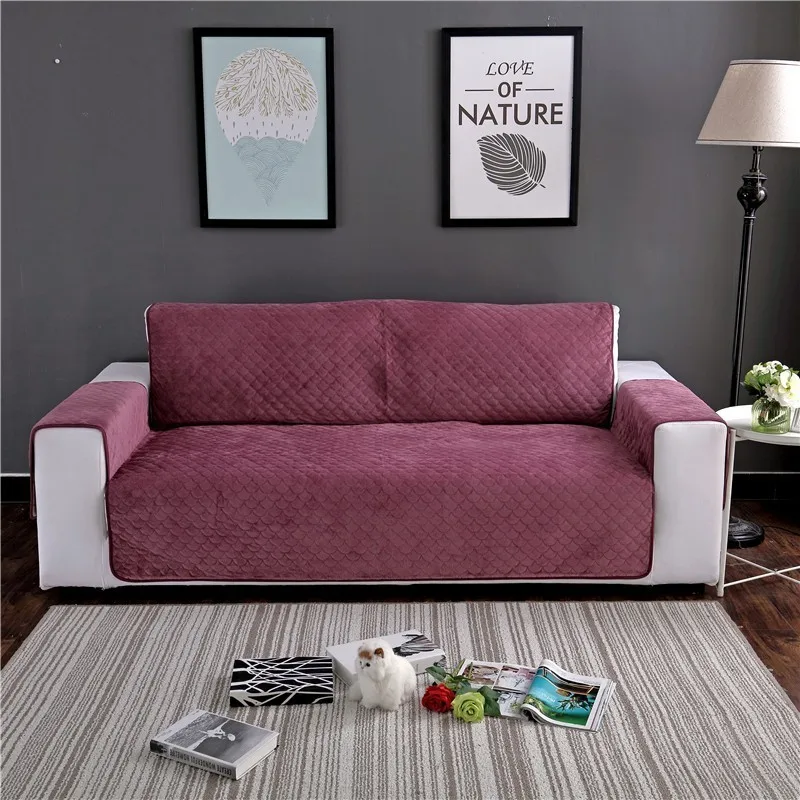 Новое поступление плюшевый диван крышка чехол с карманом для собаки любимчика комбинезоны детские Нескользящие кресло, мебель протектор