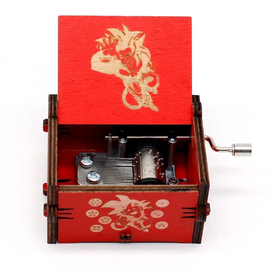 

New Dragon Ballgt Wood Hand Crank Music Box Game Of Thrones Falling In Love Children's Birthday Gifts