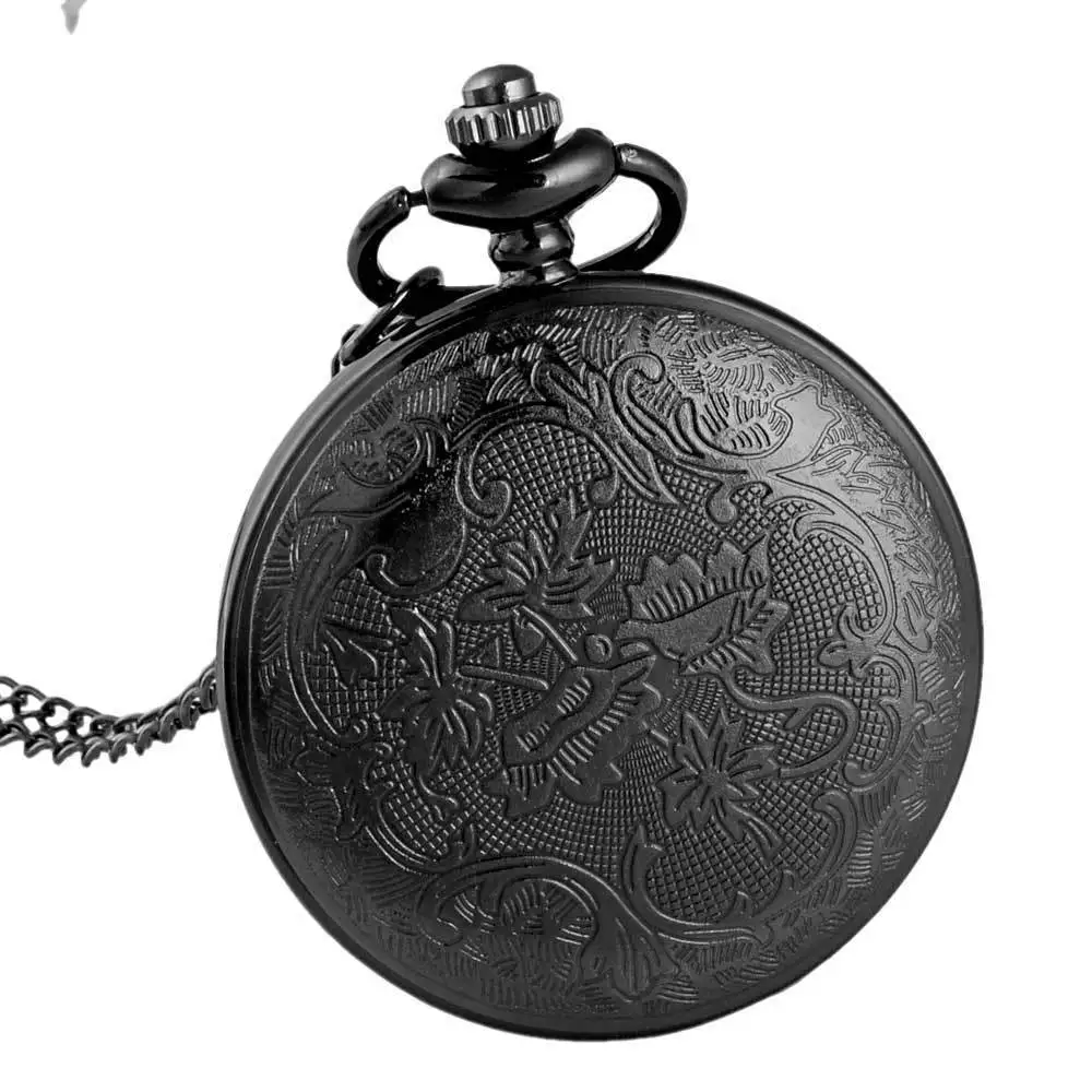 Винтаж Дизайн стимпанк карманные часы кварцевые кулон цепочки и ожерелья для мужчин ретро подарок