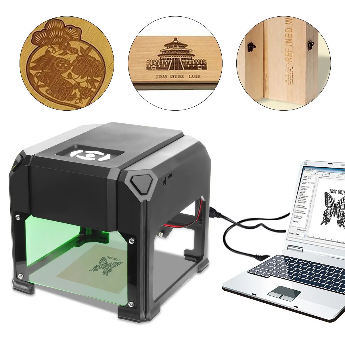 2000/3000 МВт USB Настольный лазерный гравер машина DIY Логотип Марка принтер резак CNC
