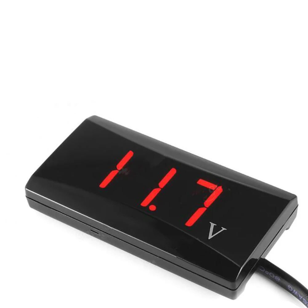 

Car LED Digital Display Voltmeter Mini Voltage Meter Volt Tester Panel for DC 12V Cars Motorcycles Vehicles DC 8-16V