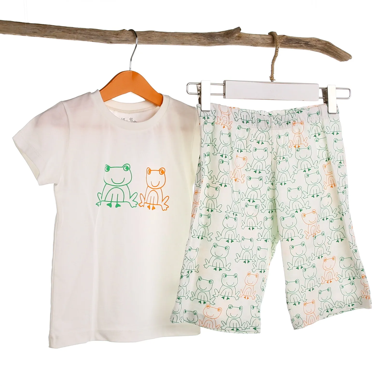 

For My Baby Frog Printe, Green, 6 Months