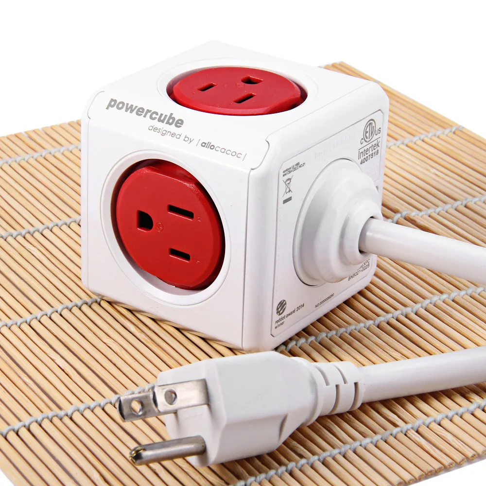 Allocacoc Smart US Plug power Strip cube USB 5 розеток адаптер для путешествий многоразовый