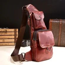 Мужская нагрудная сумка из натуральной кожи, брендовые дизайнерские сумки через плечо, сумки на плечо из коровьей кожи, сумки-мессенджеры для путешествий, поясная сумка