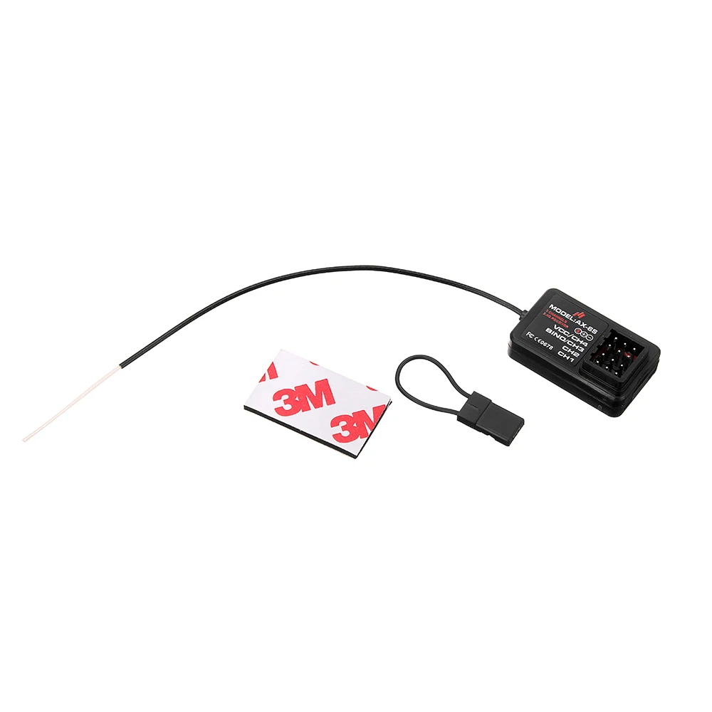 

AUSTAR AX6S 2.4G 4CH 5-6.0V DC Plastic Black Receiver for Rc Car Boat Model Transmitter Spare Parts Accessories