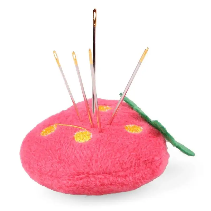 

Beautiful Strawberry Shape Needle Pincushion Sewing Needle Inserting Holder Cross Stitch Sewing Fabric Cushion Accessories Tools