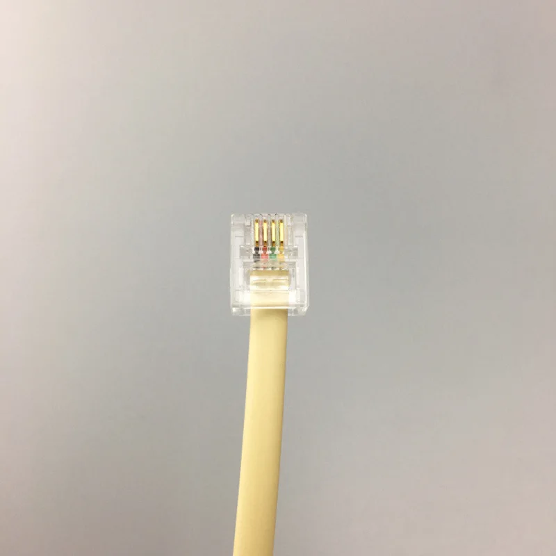 RJ11 6P4C 2 طريق منفذ الهاتف جاك خط الخائن محول البيج شراء 10 قطع إنقاذ كبيرة