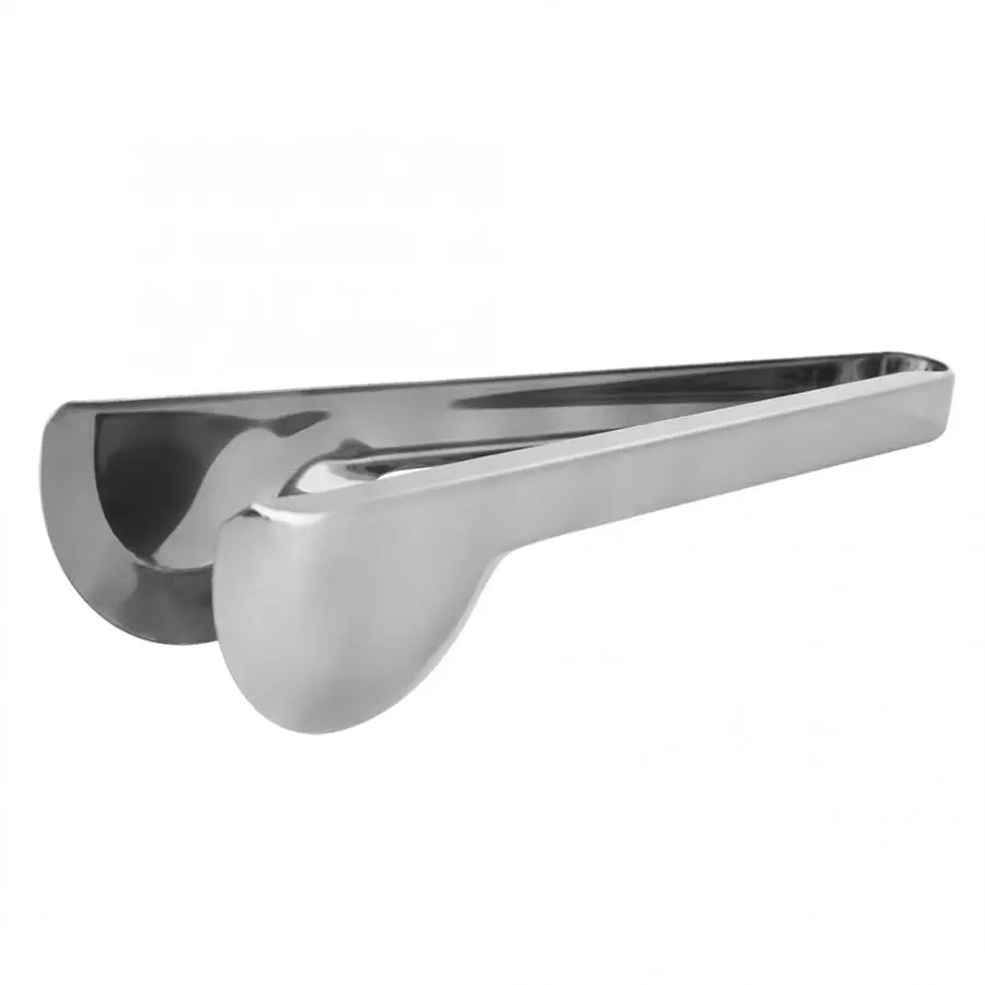 

barbecue Stainless Steel Semicircular Shape Kitchen Tongs BBQ Tongs Utility Tong Cooking Clip for oil with a brush