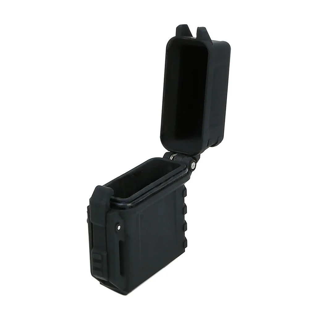 

Military EDC MOLLE Zippo-style Lighter Insert Case One-hand Operated Fiber Nylon Camo Tactical Hunting Paintball Accessories