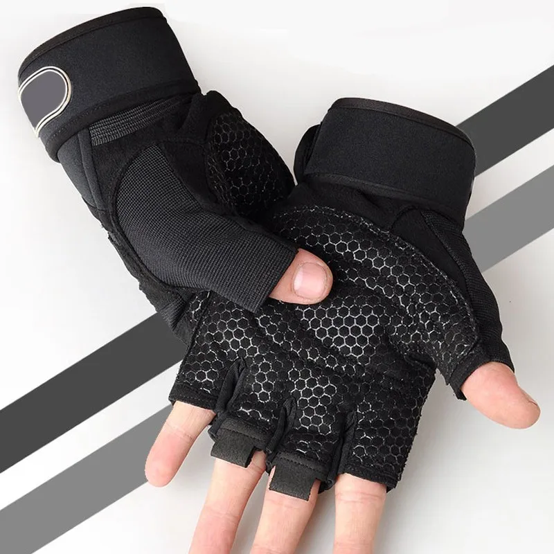 

Fitness Gloves Half Finger Men And Women Breathable Non-slip Summer Cross-country Weightlifting Hand Dumbbell Equipment