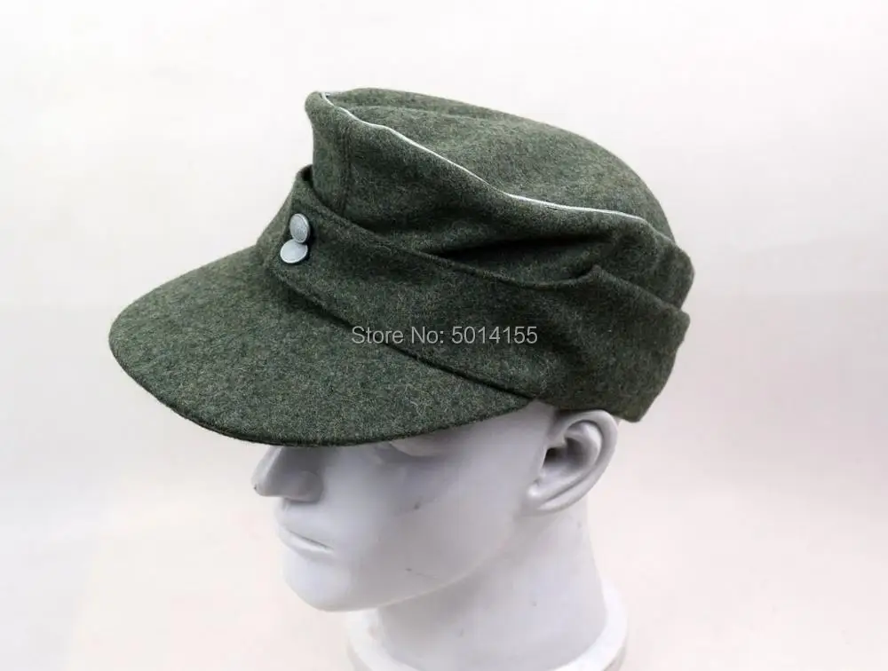 Collectable German Officer M43 WH EM field  Panzer Wool Cap Hat Green 2