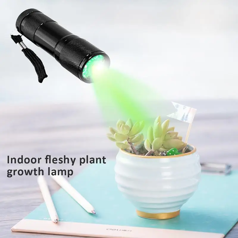 

Portable Led Green Grow Light Flashlight Mobile Fill Light Led Plant Flowers Cucumber Grow Lights Growing Lamp