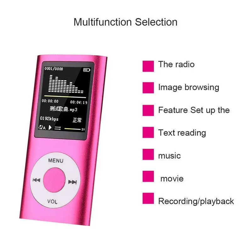 Горячая Распродажа портативный MP4 плеер цифровой 32 ГБ Led SD LCD iPod музыка домашнее