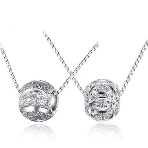 

New Trendy Transfer Good Luck Beads Pendant Necklace With Random chain for Women Mother Gift Jewelry bijoux femme