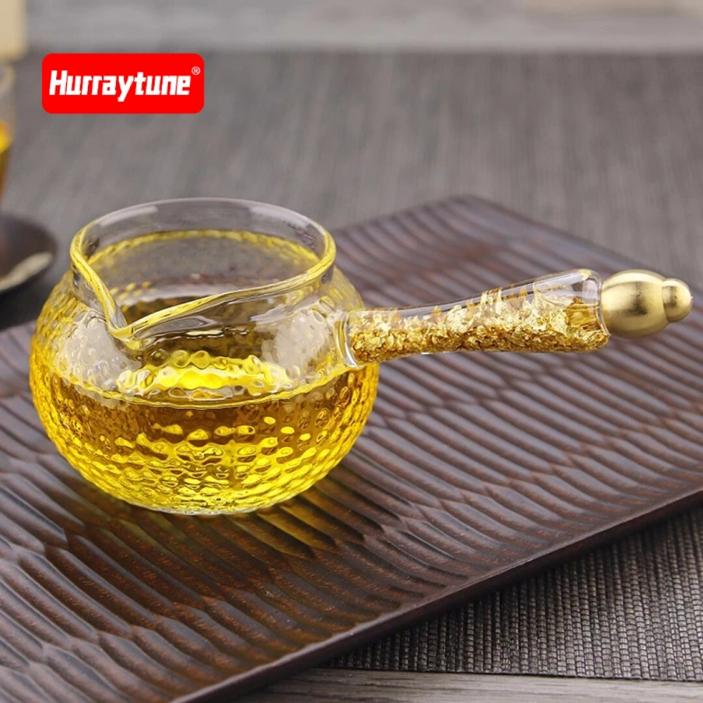 HurayTune, топ-класса чашки и чайные сервизы являются handblown с ручкой стекло и чай. Золотой фольги фу Гонг чашки