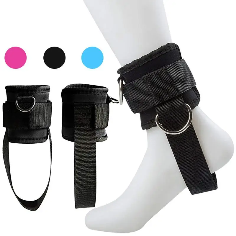 

D-Ring Ankle Straps Fitness Adjustable Foot Support Ankle Protector Gym Leg Training Bodybuilding Exercise Sports Feet Guard