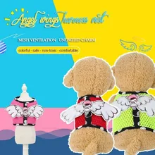 Angel Wings Small Dog Harness Vest Pitbull Breathable Mesh Fabric Puppy Harness Beagle Pet Accessories Cats Products For Pets