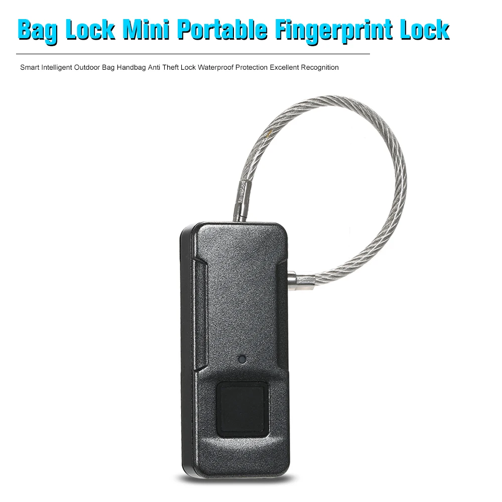 Bag Lock Mini Portable Fingerprint Lock Smart Intelligent Outdoor Bag