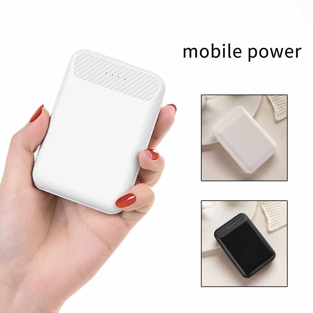 

CASEIER Dual USB Mini Power Bank 10000 mAh 18W Fast Charging Powerbank External Battery Pack Portable Charger For iPhone Samsung
