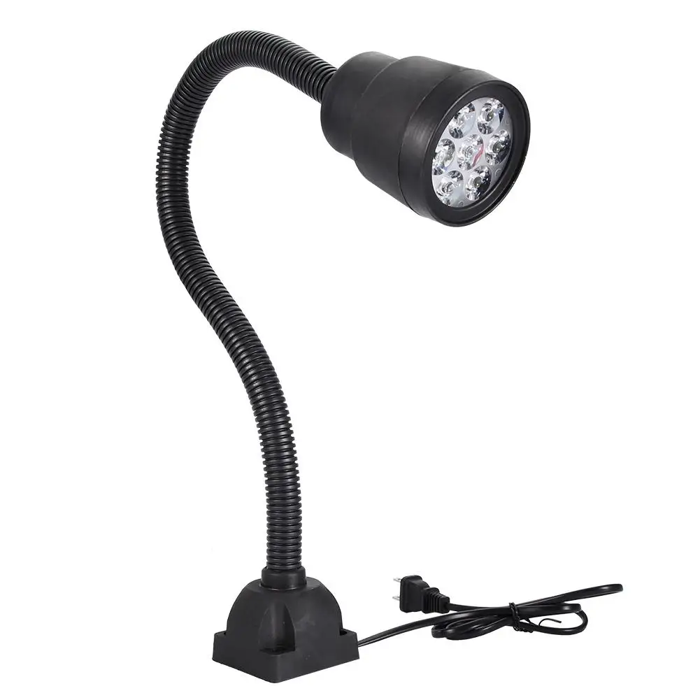 

7W 110-220V LED Bright Working Light Sewing Clothing Machine Lathes Lamp Mount Base Multifunctional With US Plug