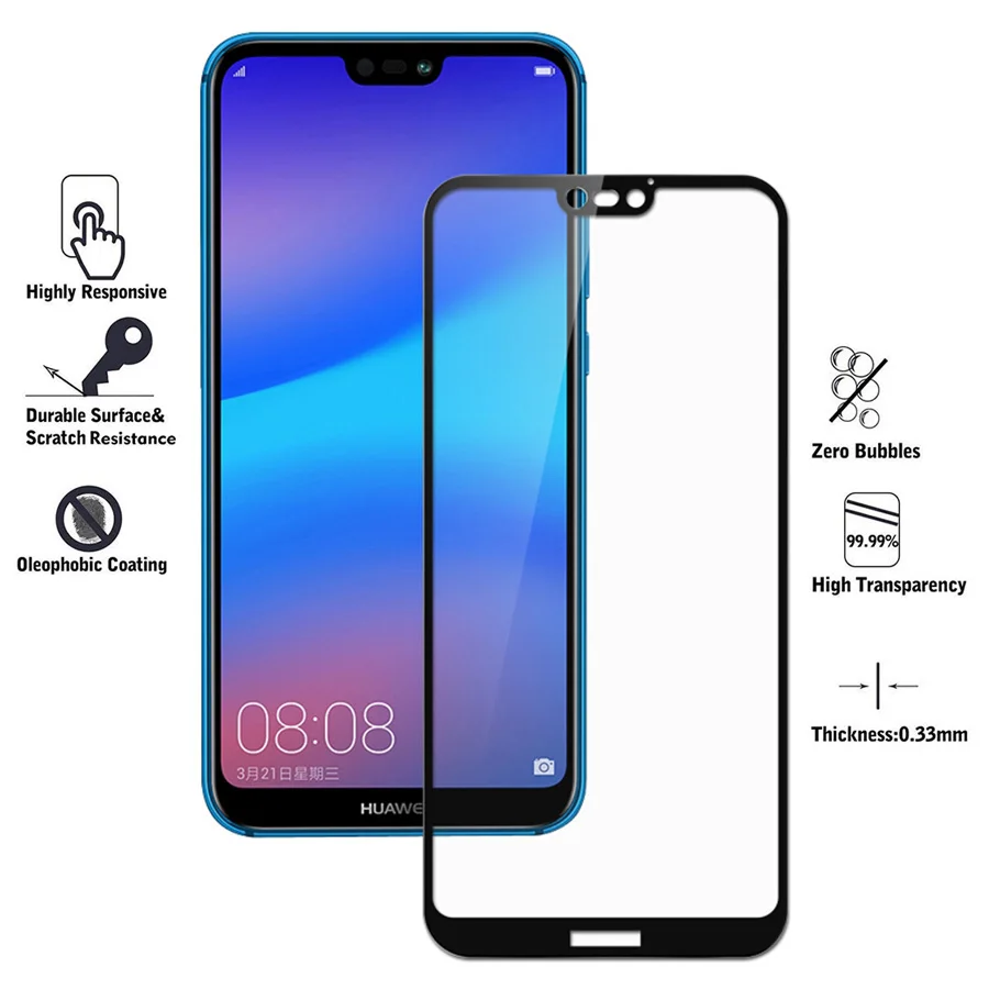 3D закаленное стекло для huawei P20 Lite, светильник, Защитное стекло для экрана, Glas Hawei P 20 Pro 20Pro 20lite P20Pro P20Lite, пленка