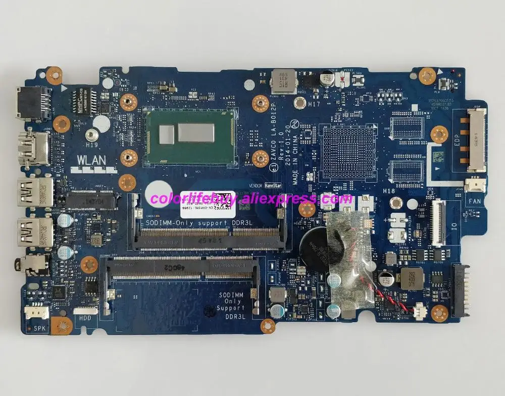 Натуральная CN-09P5MC 09P5MC 9P5MC ZAVC0 LA-B012P REV: 1 0 w I3-4005U материнская плата для ноутбука Dell