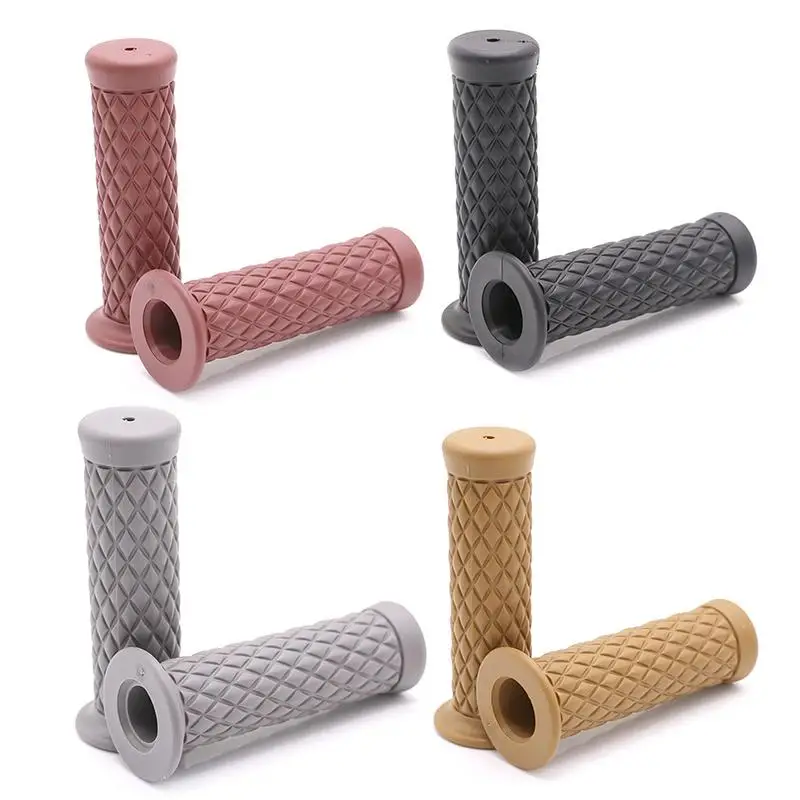 Одна пара противоскольжения кофе модификация руля ручки резиновые ручки рукав для электрического мотоцикла электрическая ручка велосипедного руля концы