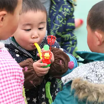 

Plastic Floating Children Blow Balls Tube Toy Plastic Suspension Blower Pipe Blowing Suspension Ball Kids Gift