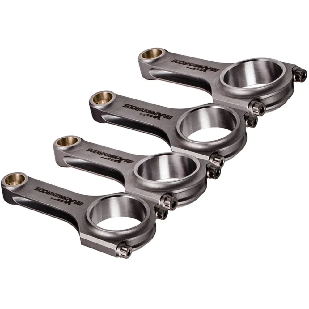 

4x Racing Connecting Rods For Opel Vauxhall Frontera 2.4L CIH H Beam Conrod Con Rod + ARP Bolts Pleuel Bielle 800 HP