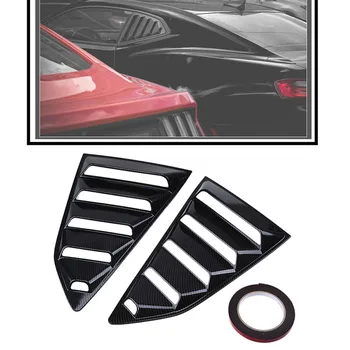 

POSSBAY ABS Plastic Car Side Window Louver Vent Scoop Fit for 2016-present Chevrolet Camaro Coupe Automobile Decoration Stickers