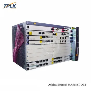 

100% New Hua Wei High networking capabilities GPON MA5683T olt, With 2*SCUN 1*10G X2CS 2*PRTE 16pcs SFP module GPFD C+ board